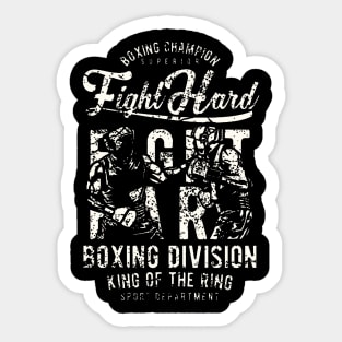 Fight Hard Boxing Sticker